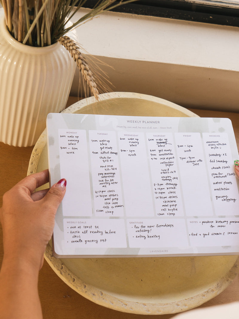 Weekly Notepad - The Lavendaire Shop